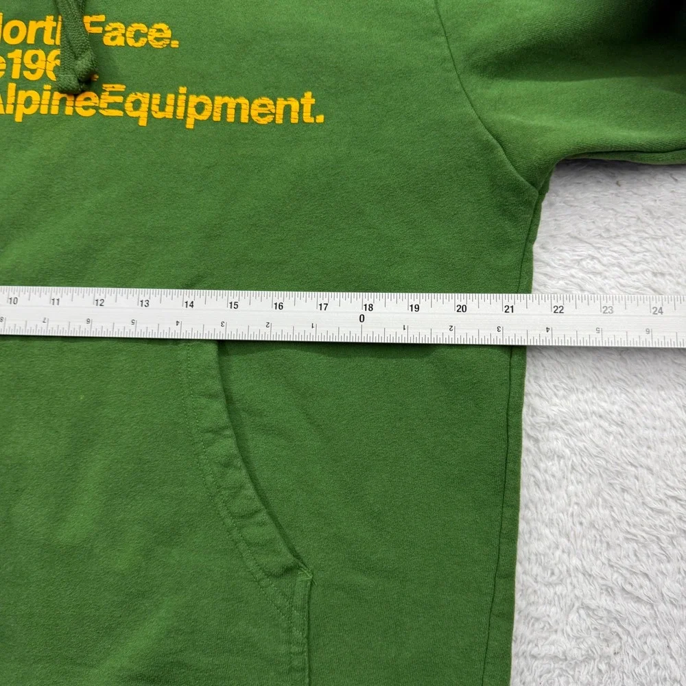 The North Face Mens Green Fine‎ Alpine Equipment Graphic Pullover Hoodie Large